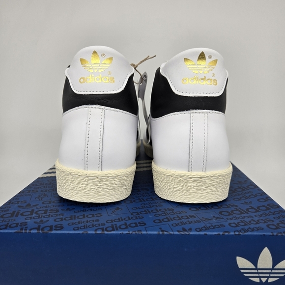New Adidas Jabbar High \'White Black\' Men\'s Basketball Sneaker Shoes Size 10 main image 4
